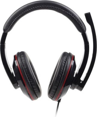 Gembird Wired Headphones with microphone, black MHS-001 | Elektrika.lv