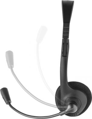 TRUST Wired Headphones Primo with microphone, black 21665 | Elektrika.lv