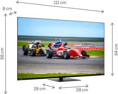 THOMSON TV Set THOMSON 50" 4K/Smart QLED 3840x2160 Wireless LAN Bluetooth Google TV Black 50QG7C14 50QG7C14 | Elektrika.lv