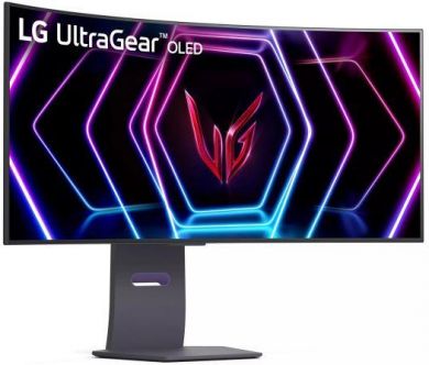 LG Monitor LG 39GS95QE-B 39" Gaming/Curved/21 : 9 Panel OLED 3440x1440 21:9 240Hz Matte 0.03 ms Swivel Height adjustable Tilt Colour Black 39GS95QE-B 39GS95QE-B | Elektrika.lv