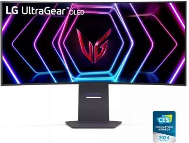 LG Monitor LG 39GS95QE-B 39" Gaming/Curved/21 : 9 Panel OLED 3440x1440 21:9 240Hz Matte 0.03 ms Swivel Height adjustable Tilt Colour Black 39GS95QE-B 39GS95QE-B | Elektrika.lv