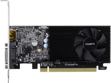 Gigabyte Videokarte NVIDIA GeForce GT 1030, 2 GB, 64 bit, PCIE 3.0 16x, GDDR4, 2100 MHz, GPU 1177 MHz, 1xDVI, 1xHDMI GV-N1030D4-2GL | Elektrika.lv