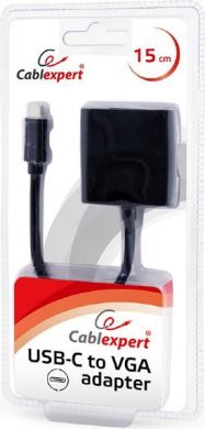 Cablexpert I/O ADAPTER USB-C TO VGA/BLIST/AB-CM-VGAF-01 GEMBIRD AB-CM-VGAF-01 | Elektrika.lv