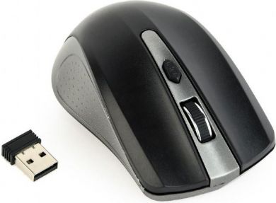 Gembird Datorpele, Bezvadu, USB, AAA, Melna/Pelēka MUSW-4B-04-GB | Elektrika.lv