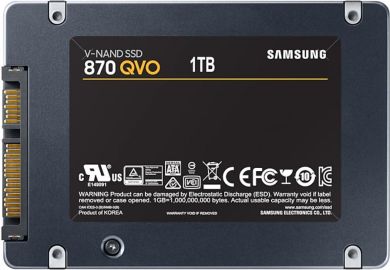 Samsung SSD SAMSUNG 870 QVO 1TB Write speed 530 MBytes/sec Read speed 560 MBytes/sec 2,5" TBW 360 TB MTBF 1500000 hours MZ-77Q1T0BW MZ-77Q1T0BW | Elektrika.lv