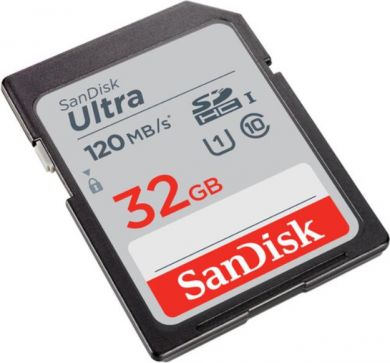 SanDisk Memory card SDHC 32GB UHS-I, Black SDSDUN4-032G-GN6IN | Elektrika.lv