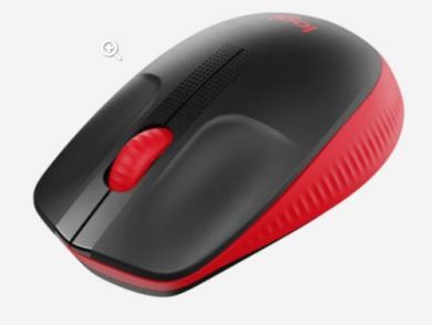 Logitech Computer mouse M190, Wireless, USB, AA, Red 910-005908 | Elektrika.lv