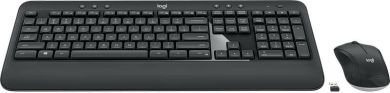 Logitech MK540 ADVANCED, ENG, Wireless keyboard with mouse, USB, Black 920-008685 | Elektrika.lv
