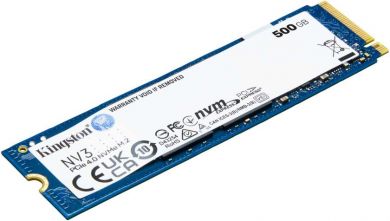 Kingston SSD KINGSTON NV3 500GB M.2 PCIE NVMe 3D NAND Write speed 3000 MBytes/sec Read speed 5000 MBytes/sec TBW 160 TB MTBF 200000 hours SNV3S/500G SNV3S/500G | Elektrika.lv
