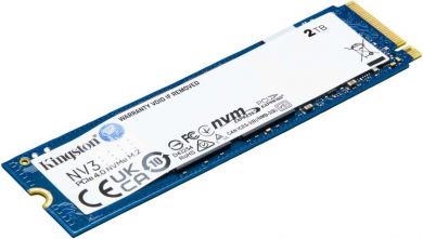 Kingston SSD KINGSTON NV3 2TB M.2 PCIE NVMe 3D NAND Write speed 5000 MBytes/sec Read speed 6000 MBytes/sec TBW 640 TB MTBF 200000 hours SNV3S/2000G SNV3S/2000G | Elektrika.lv