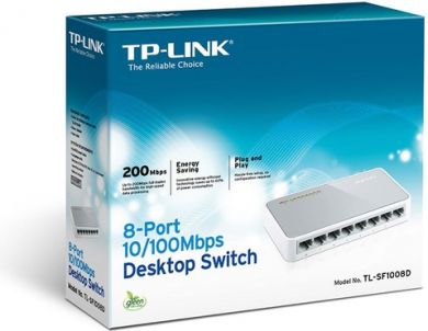 Tp-Link 8-Port 10/100 Mbps Network switch TL-SF1008D | Elektrika.lv