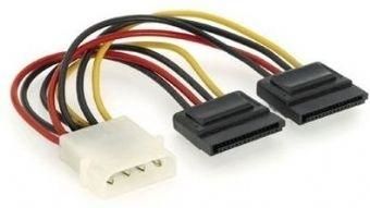Gembird CABLE POWER SATA X2 15CM/CC-SATA-PSY GEMBIRD CC-SATA-PSY | Elektrika.lv