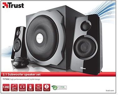 TRUST Speaker TRUST P.M.P.O. 120 Watts Black 19019 19019 | Elektrika.lv