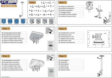 Neomounts TV SET ACC CEILING MOUNT 10-30/FPMA-C050BLACK NEOM OUNTS FPMA-C050BLACK | Elektrika.lv