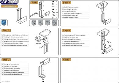 Neomounts PC ACC DESK MOUNT 30KG/CPU-D200SILVER NEOMOUNTS CPU-D200SILVER | Elektrika.lv