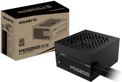 Gigabyte Power Supply GIGABYTE 550 Watts Efficiency 80 PLUS SILVER PFC Active MTBF 100000 hours GP-P550SS GP-P550SS | Elektrika.lv