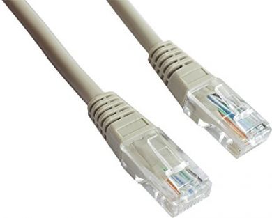 Cablexpert CAT5E UTP 7.5M Patch kabelis, Pelēks PP12-7.5M | Elektrika.lv
