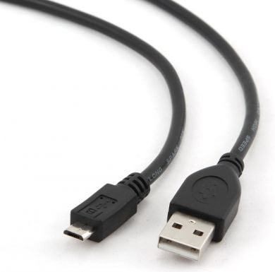 Gembird CABLE USB2 TO MICRO-USB 1M/CCP-MUSB2-AMBM-1M GEMBIRD CCP-MUSB2-AMBM-1M | Elektrika.lv