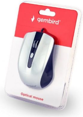 Gembird Computer mouse, With wire, Black/White MUS-4B-01-BS | Elektrika.lv
