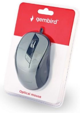 Gembird Datorpele, Ar vadu, Melna/Pelēka MUS-6B-01-BG | Elektrika.lv