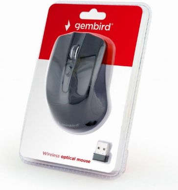 Gembird Computer mouse, Wireless, USB, AAA, Black MUSW-4B-04 | Elektrika.lv