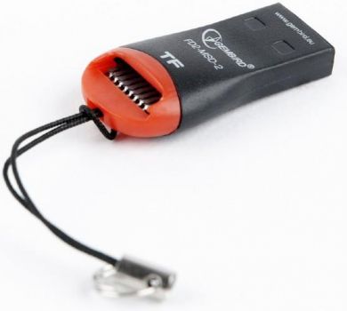 Gembird Memory card reader USB2 MICROSD, Black FD2-MSD-3 | Elektrika.lv