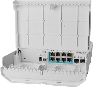 MikroTik NET ROUTER 8PORT 1000M/CSS610-1GI-7R-2S+OUT MIKROTIK CSS610-1GI-7R-2S+OUT | Elektrika.lv