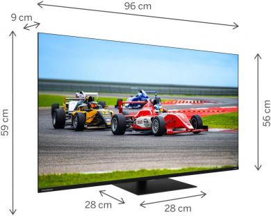 THOMSON TV Set THOMSON 43" 4K/Smart QLED 3840x2160 Wireless LAN Bluetooth Google TV Black 43QG7C14 43QG7C14 | Elektrika.lv