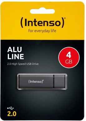 INTENSO USB flash 4GB, USB2, Black 3521451 | Elektrika.lv
