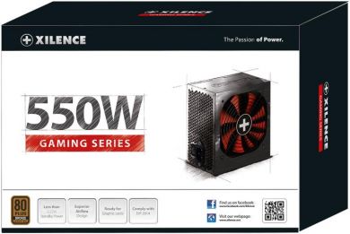 Xilence Power Supply XILENCE 550 Watts Efficiency 80 PLUS BRONZE PFC Active XN215 XN215 | Elektrika.lv