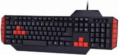 Gembird Ultimate 4-in-1 Gaming kit, Wired ENG gaming keyboard with mouse, mouse pad and headphones, USB 2.0, Black/Red GGS-UMG4-02 | Elektrika.lv