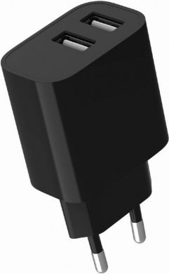 Gembird CHARGER USB UNIVERSAL BLACK/2P TA-UC-2A12-01-BK GEMBIRD TA-UC-2A12-01-BK | Elektrika.lv