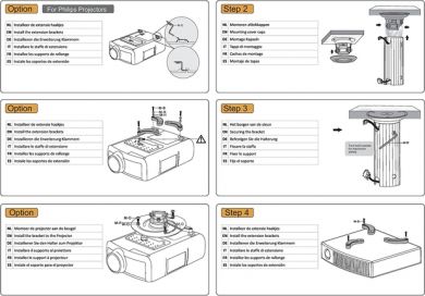 Neomounts PROJECTOR ACC CEILING MOUNT/BEAMER-C80WHITE NEOMOUNTS BEAMER-C80WHITE | Elektrika.lv