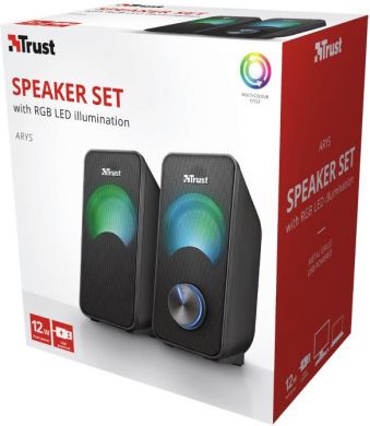 TRUST Speaker TRUST Arys Compact RGB Black 23120 23120 | Elektrika.lv