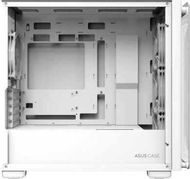 Asus Case ASUS A23 PLUS MidiTower Case product features Transparent panel MicroATX MiniITX Colour White A23PLUSTG/ARGBWHITE A23 PLUS TG/ARGB WHI | Elektrika.lv