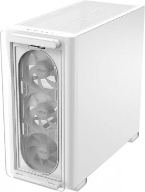 Asus Case ASUS A23 PLUS MidiTower Case product features Transparent panel MicroATX MiniITX Colour White A23PLUSTG/ARGBWHITE A23 PLUS TG/ARGB WHI | Elektrika.lv