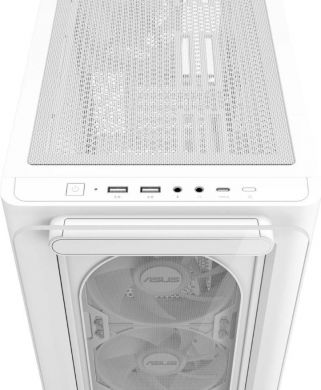 Asus Case ASUS A23 PLUS MidiTower Case product features Transparent panel MicroATX MiniITX Colour White A23PLUSTG/ARGBWHITE A23 PLUS TG/ARGB WHI | Elektrika.lv