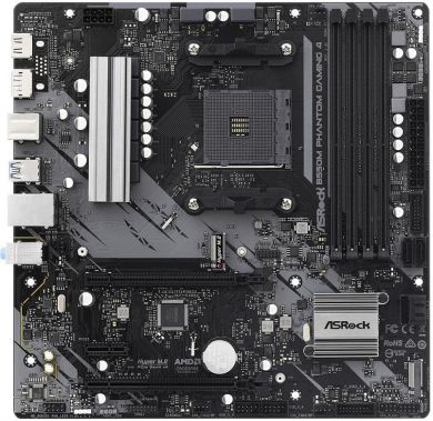 Asrock Mainboard ASROCK AMD B550 SAM4 MicroATX 1xPCI-Express 3.0 1x 1xPCI-Express 3.0 4x 2xM.2 1xPCI-Express 4.0 16x Memory DDR4 Memory slots 4 1xHDMI 1xDisplayPort 2xAudio-In 1xAudio-Out 2xUSB 2.0 4xUSB 3.2 1xPS/2 1xRJ45 B550MPHANTOMGAMING4 B550MPHANTOMGAMING4 | Elektrika.lv