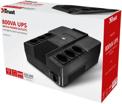 TRUST UPS TRUST 800 VA Wave form type Simulated sinewave Desktop/pedestal 23326 23326 | Elektrika.lv