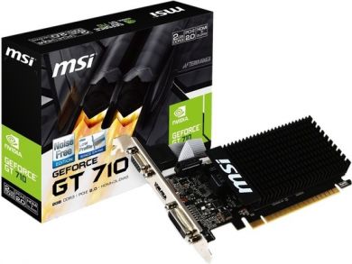 MSI VGA PCIE16 GT710 2GB GDDR3/GT 710 2GD3H LP MSI GT7102GD3HLP | Elektrika.lv