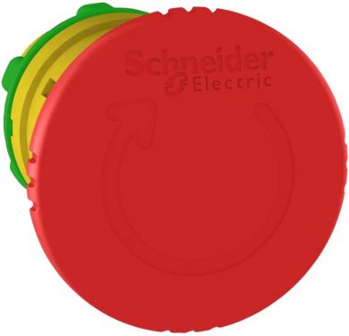 Schneider Electric Red &Oslash;40 Emergency stop, switching off head &Oslash;22 trigger and latching turn release. range of product: Harmony XB5 - device short name: ZB5 - mounting diameter: 22 mm. ZB5AS844 | Elektrika.lv