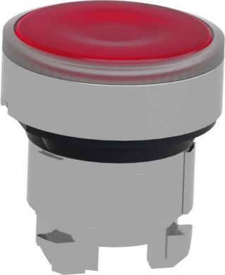 Schneider Electric Red flush illuminated pushbutton head &Oslash;22 spring return for integral LED. range of product: Harmony XB4 - device short name: ZB4 - product compatibility: integral LED - mounting diameter: 22 mm - operator additional information: with plain lens. ZB4BW343 | Elektrika.lv