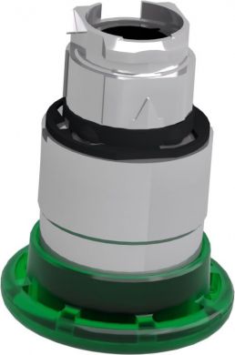 Schneider Electric Head for illuminated push button, Harmony XB4, metal, green mushroom 40mm, 22mm, universal LED, spri ZB4BW433 | Elektrika.lv