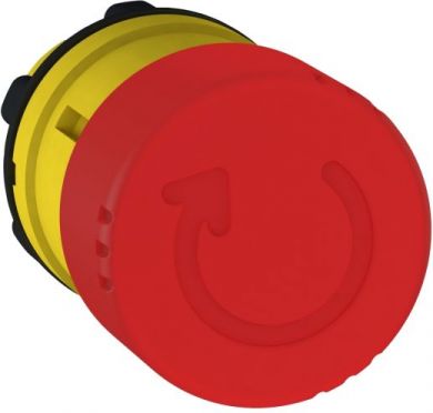 Schneider Electric Red &Oslash;30 Emergency stop, switching off head &Oslash;22 trigger and latching turn release. range of product: Harmony XB5 - device short name: ZB5 - mounting diameter: 22 mm. ZB5AS834 | Elektrika.lv