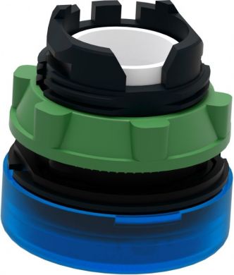Schneider Electric Blue pilot light head &Oslash;22 plain lens for integral LED. range of product: Harmony XB5 - product or component type: head for pilot light - product compatibility: integral LED - device short name: ZB5 - mounting diameter: 22 mm - operator additional inf ZB5AV063 | Elektrika.lv