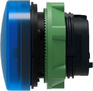 Schneider Electric Blue pilot light head &Oslash;22 plain lens for integral LED. range of product: Harmony XB5 - product or component type: head for pilot light - product compatibility: integral LED - device short name: ZB5 - mounting diameter: 22 mm - operator additional inf ZB5AV063 | Elektrika.lv