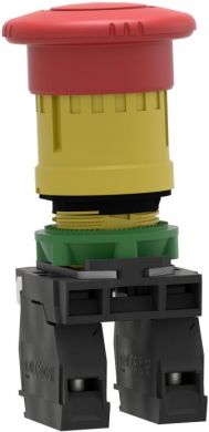 Schneider Electric Red &Oslash;40 Emergency stop, switching off &Oslash;22 trigger latching turn release 2NC. range of product: Harmony XB5 - product or component type: complete emergency switching off pushbutton - device short name: XB5 - bezel material: plastic - fixing collar mat XB5AS8444 | Elektrika.lv