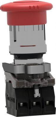 Schneider Electric Red &Oslash;40 Emergency stop, switching off &Oslash;22 trigger latching turn release 1NO+2NC. range of product: Harmony XB4 - product or component type: complete emergency switching off pushbutton - device short name: XB4 - bezel material: chromium plated metal - XB4BS84441 | Elektrika.lv