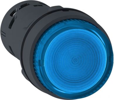 Schneider Electric ILLUM. P.B, LED, Spring Rtn -1NO, Blue, 24v. range of product: Harmony XB7 - device short name: XB7 - mounting diameter: 22 mm - IP degree of protection: IP20 (rear face) conforming to IEC 60529, IP65 (front face) conforming to IEC 60529 - connection XB7NW36B1 | Elektrika.lv