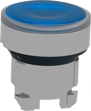 Schneider Electric Blue flush illuminated pushbutton head &Oslash;22 spring return for integral LED. range of product: Harmony XB4 - device short name: ZB4 - product compatibility: integral LED - mounting diameter: 22 mm - operator additional information: with plain lens. ZB4BW363 | Elektrika.lv